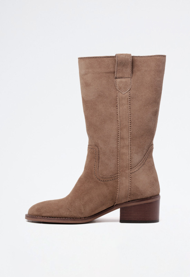 Bota campera de mujer taupe Glo keira 6732