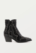Botín cowboy con tachas de mujer negro Noa Harmon MIRANDA 9098-06