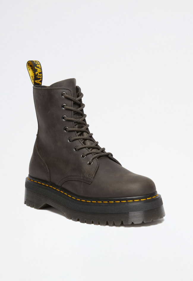 Botín militar de mujer gris Dr Martens jadon