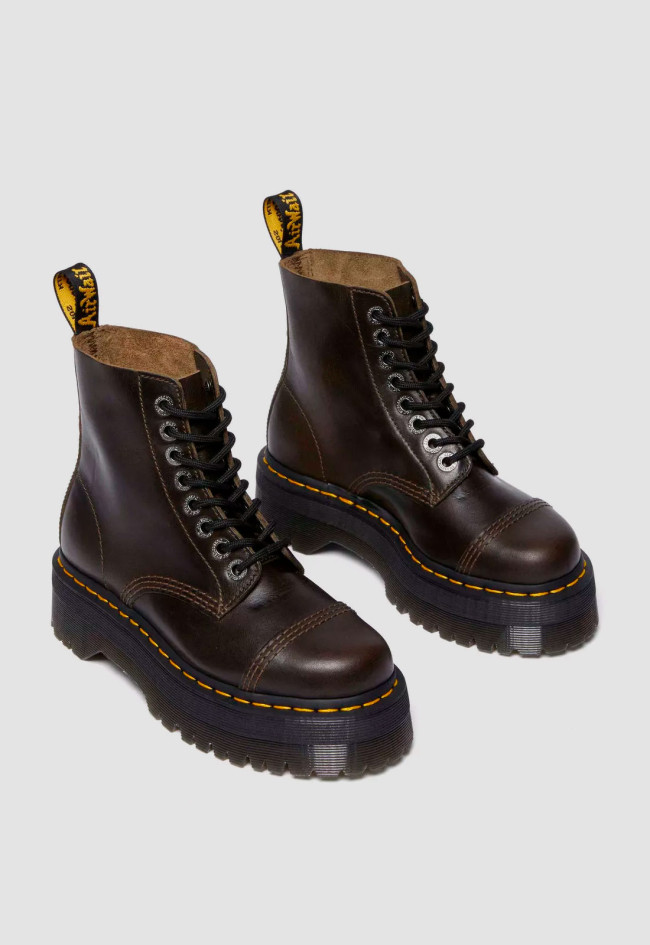 Botín militar de mujer negro Dr Martens sinclair