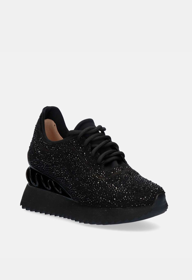Deportivo plataforma de mujer negro EXE b665-a01