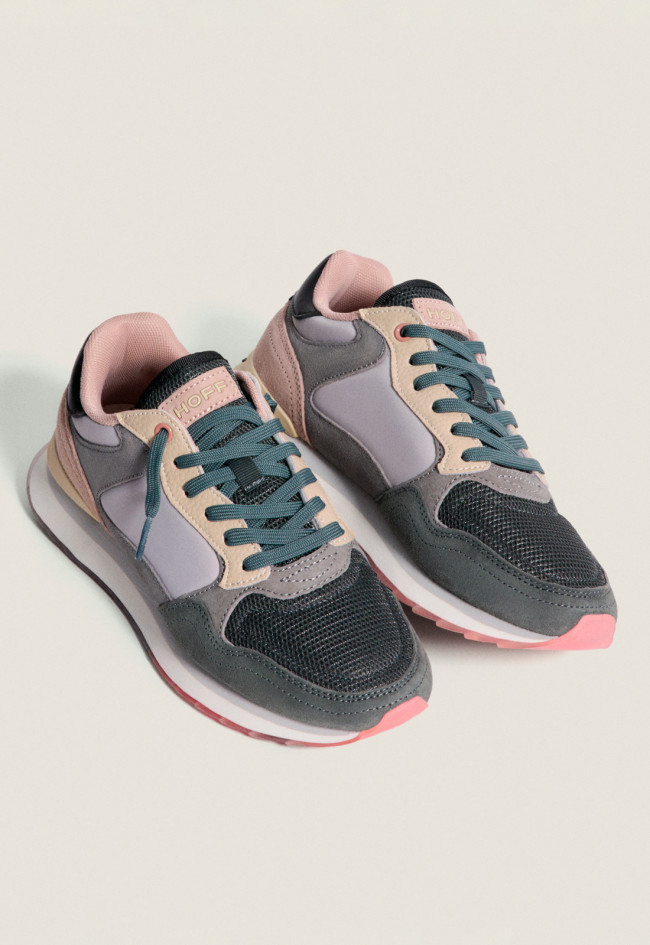 Zapatilla HOFF City Seoul para mujer con detalles retro y corte en piel