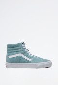 Deportivo de mujer verde VANS sk8-hi pig suede gray mist