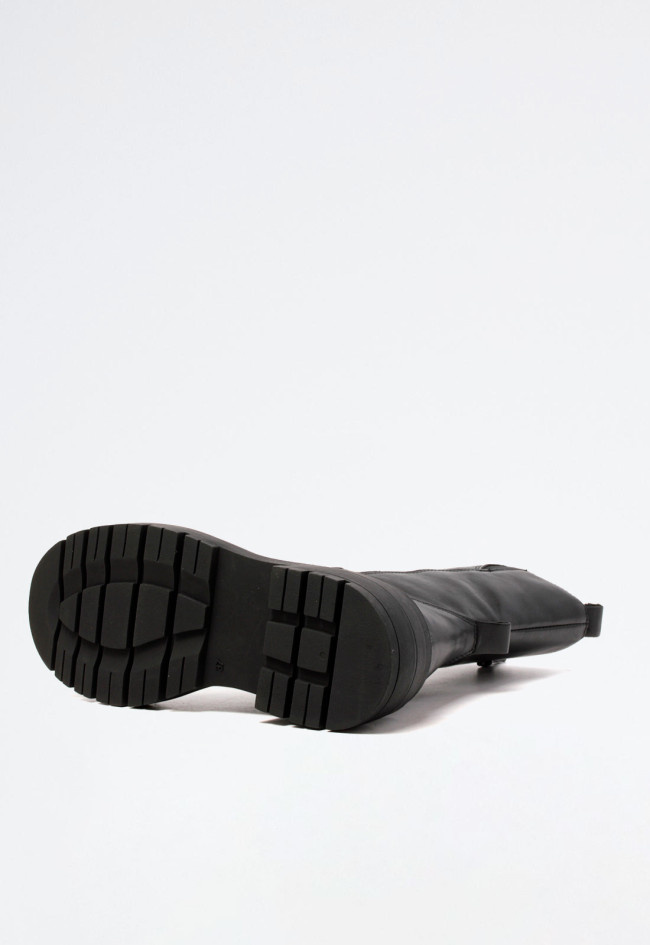 Botín piel plataforma de mujer negro VAS v001 l-149