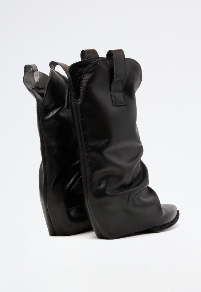 Bota cowboy polaina de mujer negro The icona tx410