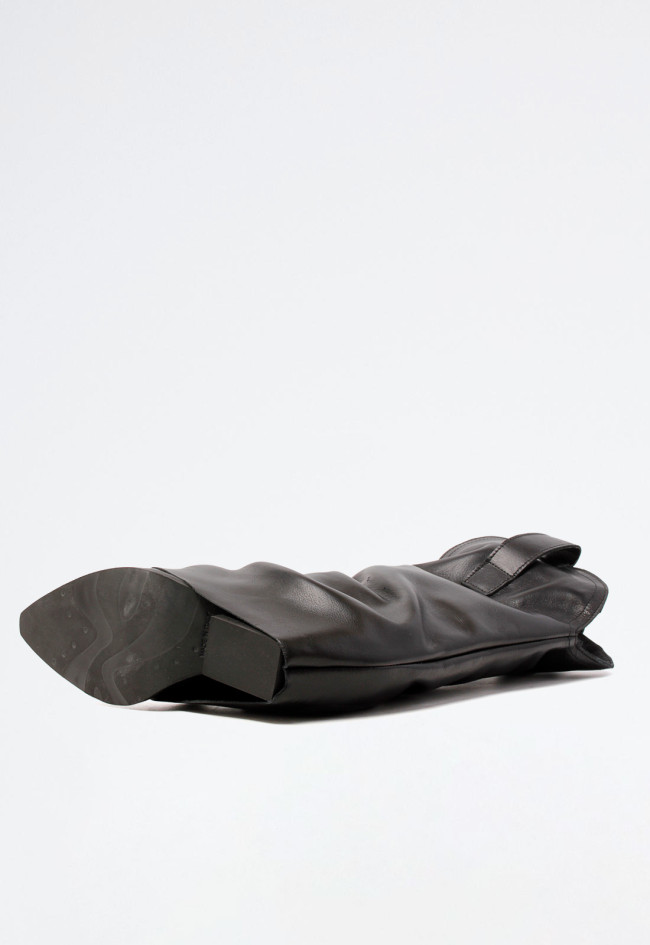 Bota cowboy polaina de mujer negro The icona tx410