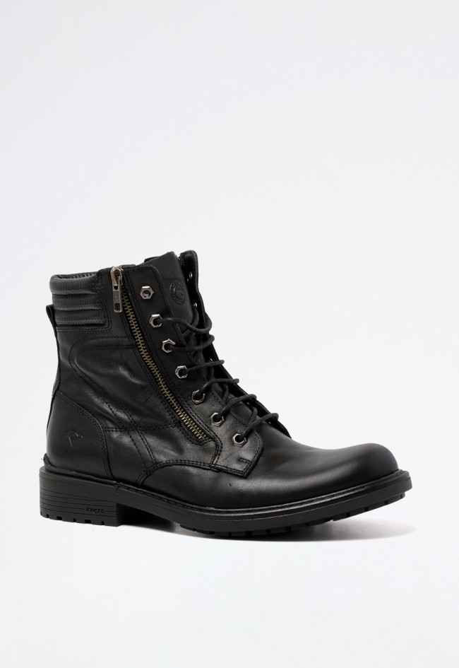 Botín de hombre negro Kangaroos 678-31