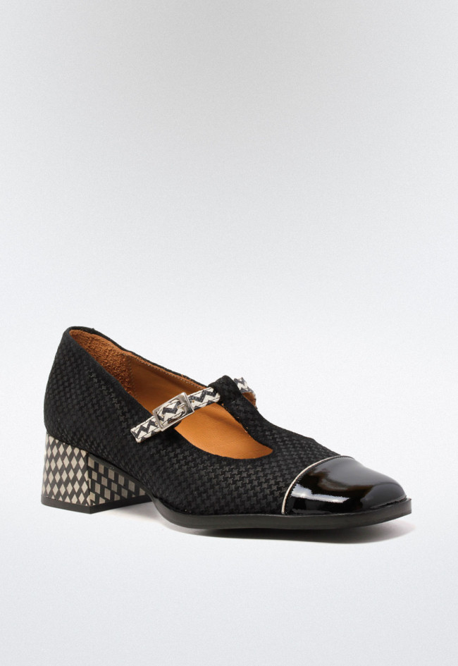 Zapato mary jane de mujer negro Nemonic 2392