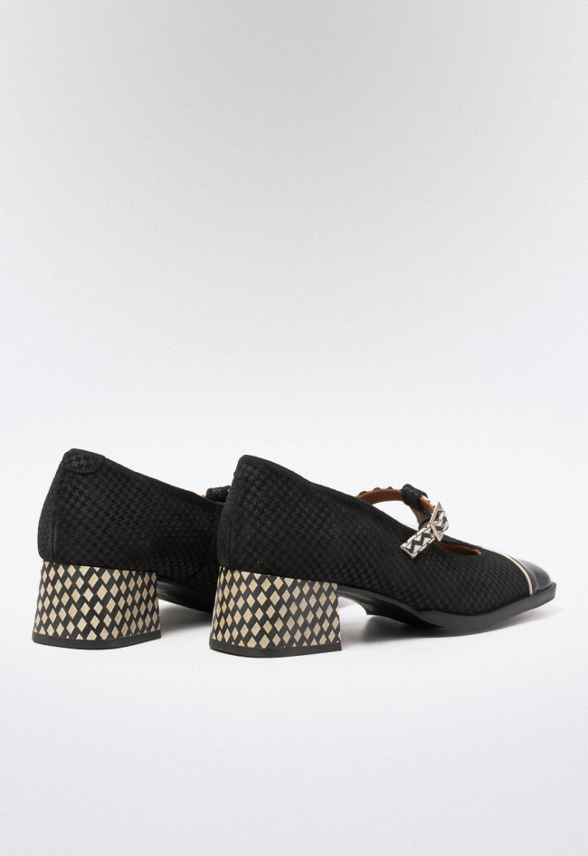 Zapato mary jane de mujer negro Nemonic 2392