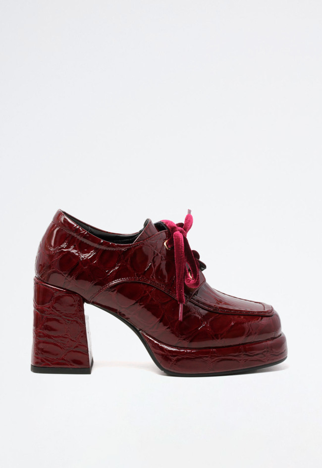 Zapato plataforma de mujer morado Noa Harmon 9854-72