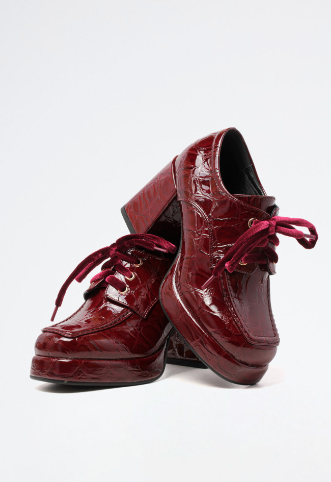 Zapato plataforma de mujer morado Noa Harmon 9854-72