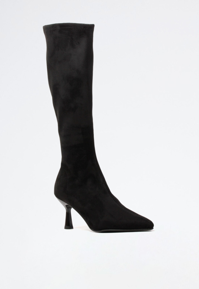 Bota tacón kitten de mujer negro MISS ELASTIC 77041-ae-05
