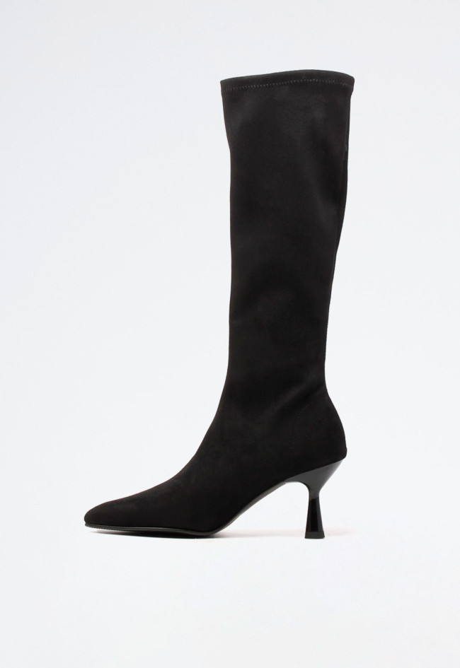 Bota tacón kitten de mujer negro MISS ELASTIC 77041-ae-05