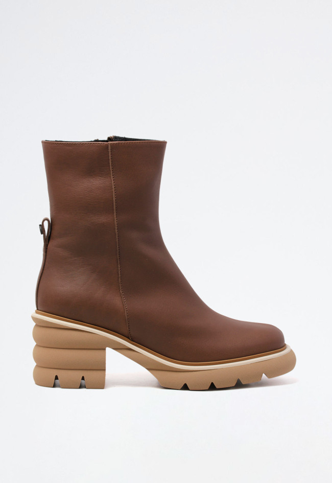 Botín plataforma de mujer cuero Doralatina 53041-2