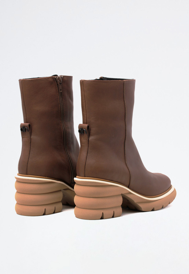 Botín plataforma de mujer cuero Doralatina 53041-2