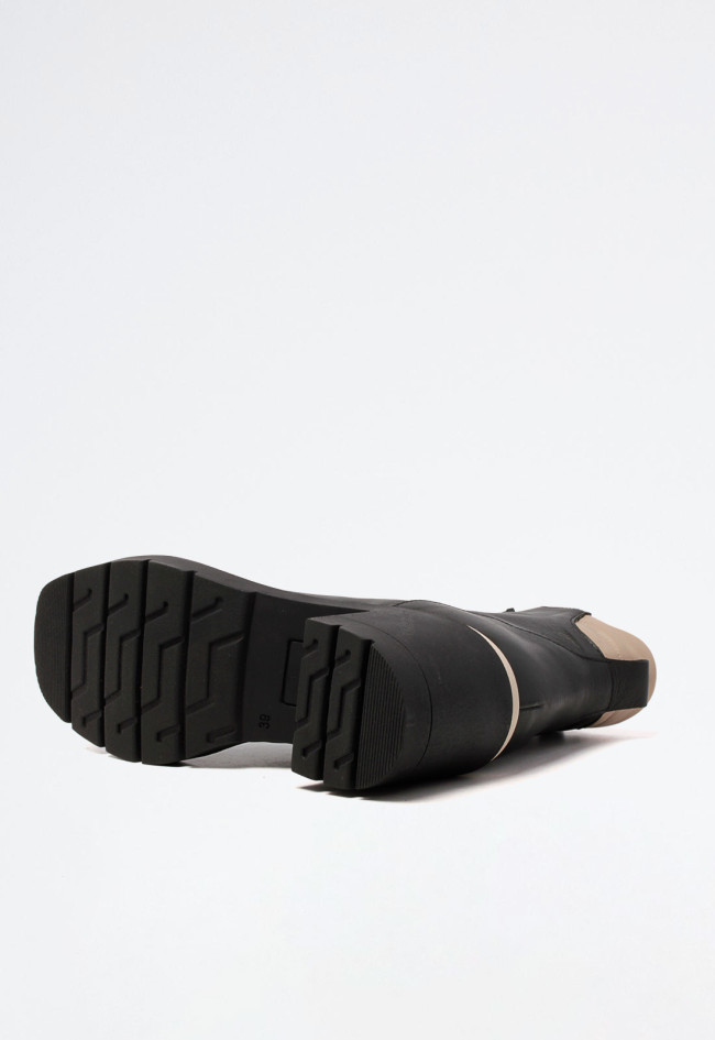 Botín piel tacón de mujer negro Doralatina 53032