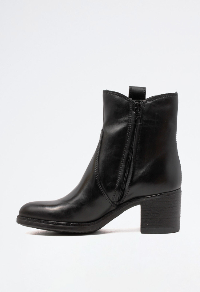 Botín campero piel de mujer negro Mjus l49202