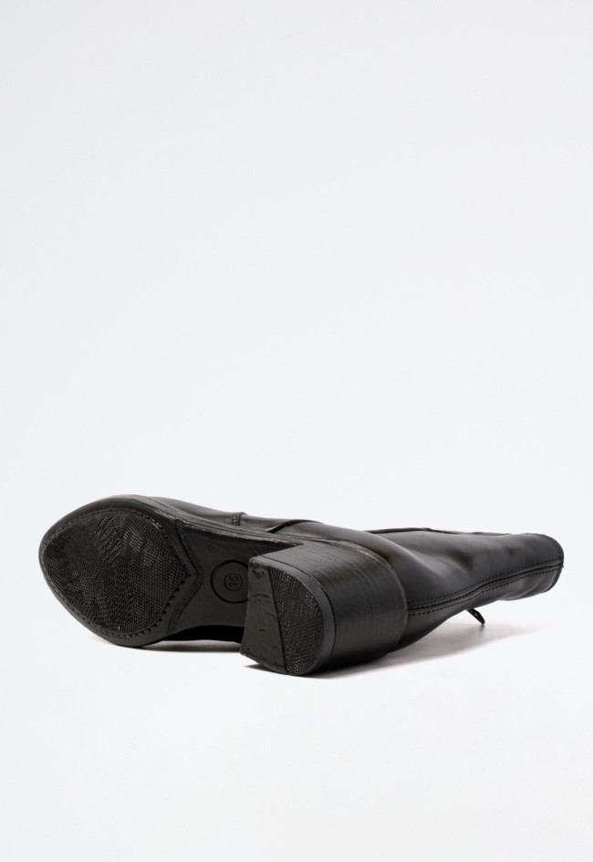 Botín campero piel de mujer negro Mjus l49202