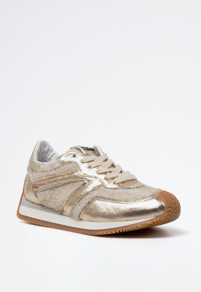 Deportivo brillo de mujer beige Mjus l14113