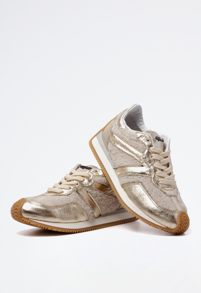 Deportivo brillo de mujer beige Mjus l14113