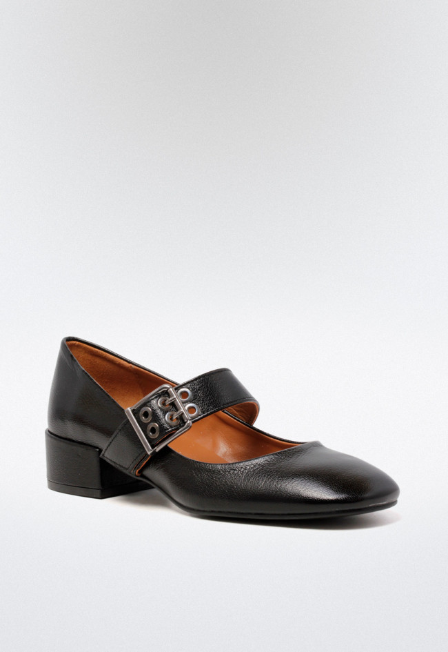 Zapato mary jane de mujer negro VAS 9756