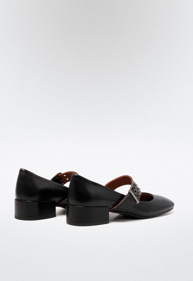 Zapato mary jane de mujer negro VAS 9756