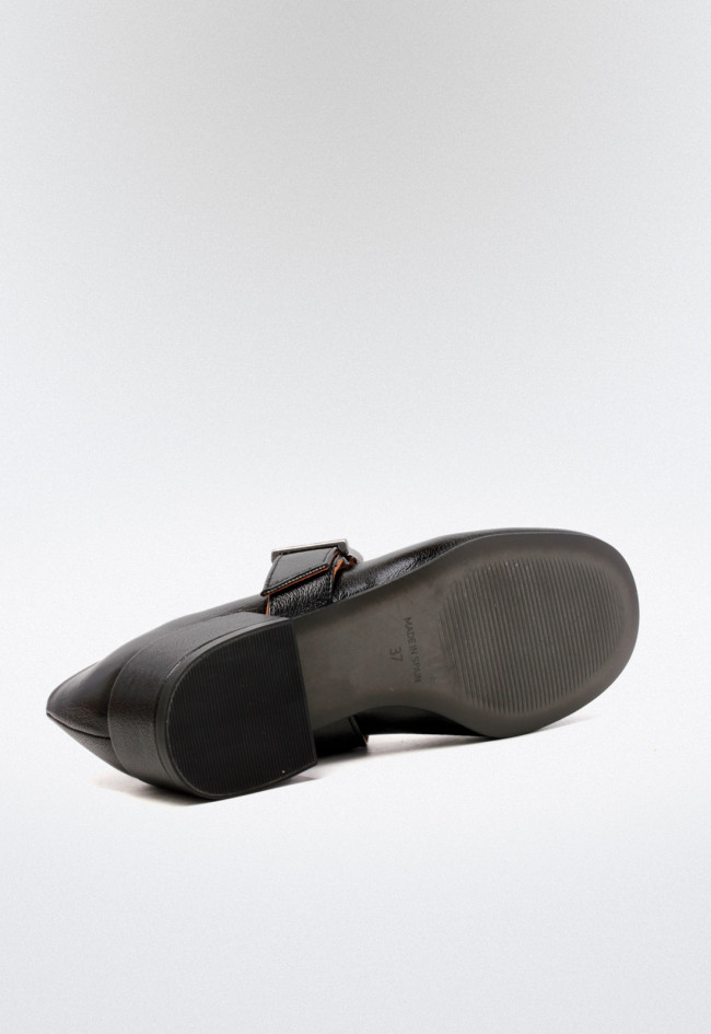 Zapato mary jane de mujer negro VAS 9756