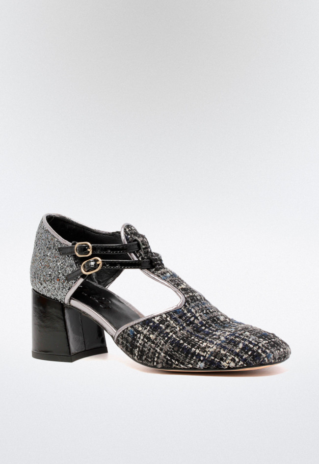 Zapato mary jane de mujer gris Glo lusi