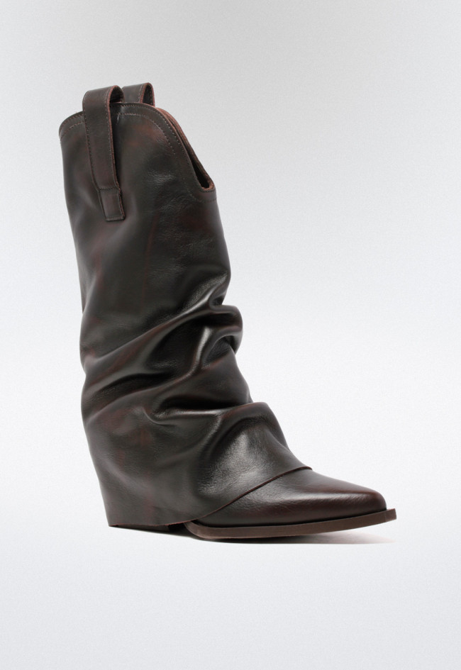 Bota cowboy de mujer cuero The Icona tx410