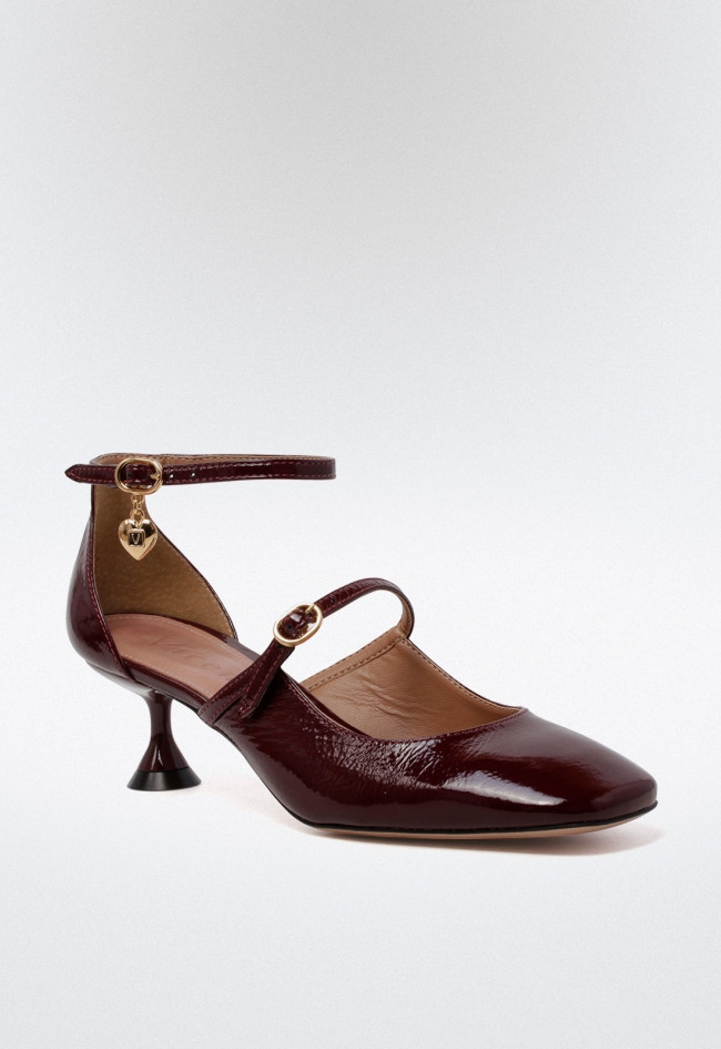 Zapato tacón piel de mujer rojo Unique 2079009