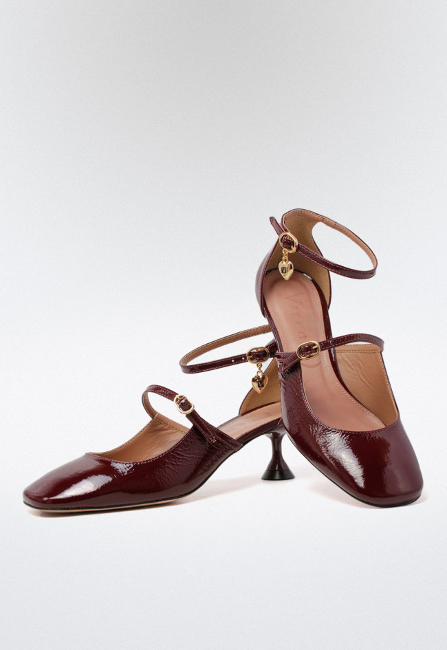 Zapato tacón piel de mujer rojo Unique 2079009