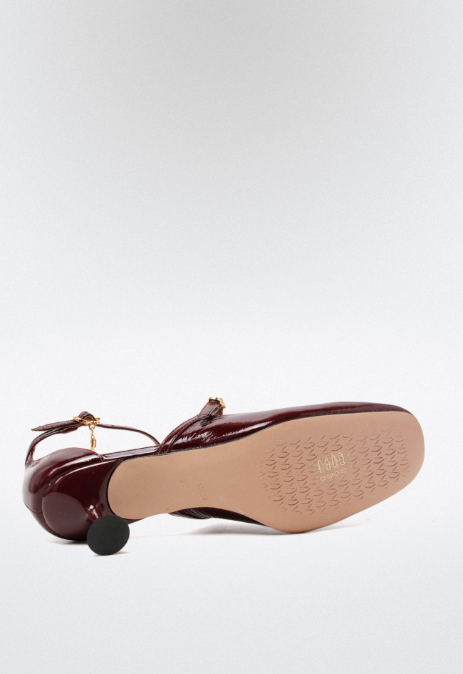 Zapato tacón piel de mujer rojo Unique 2079009