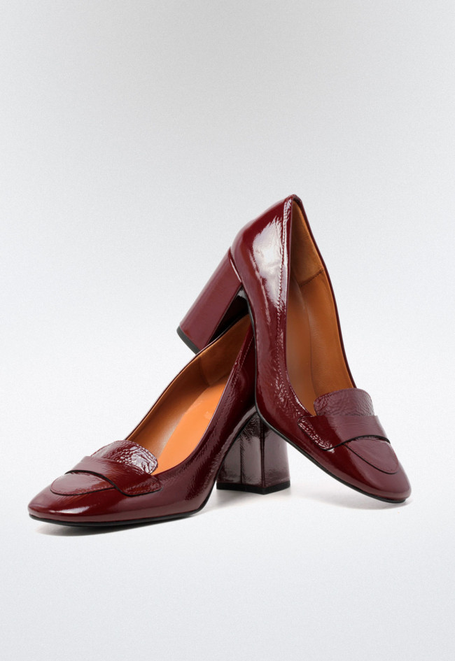 Zapato tacón piel de mujer cuero VAS 9721