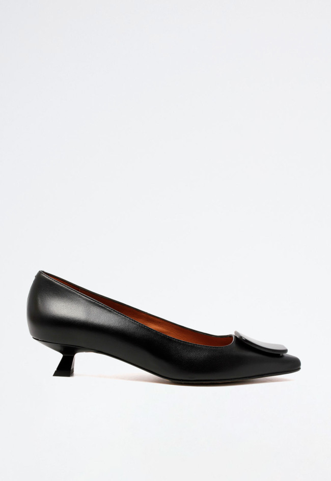 Zapato tacón piel de mujer negro Alarcón 24541-273a