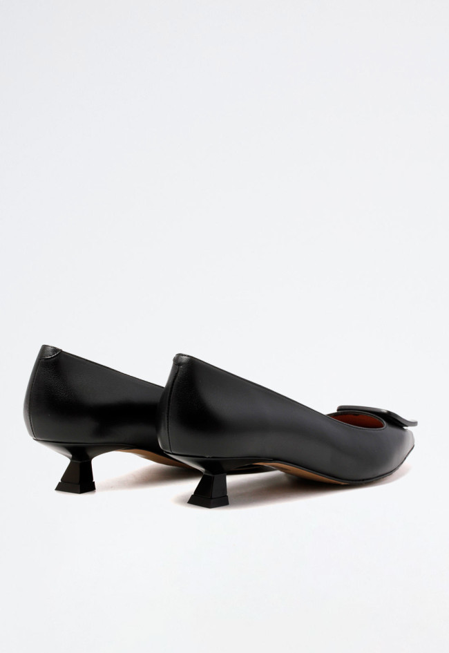 Zapato tacón piel de mujer negro Alarcón 24541-273a
