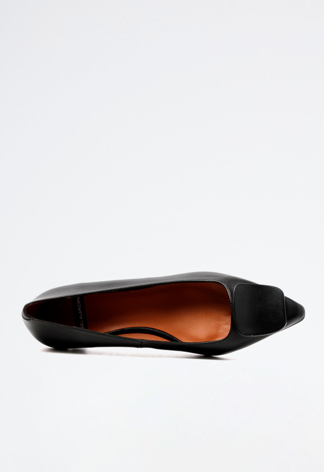 Zapato tacón piel de mujer negro Alarcón 24541-273a