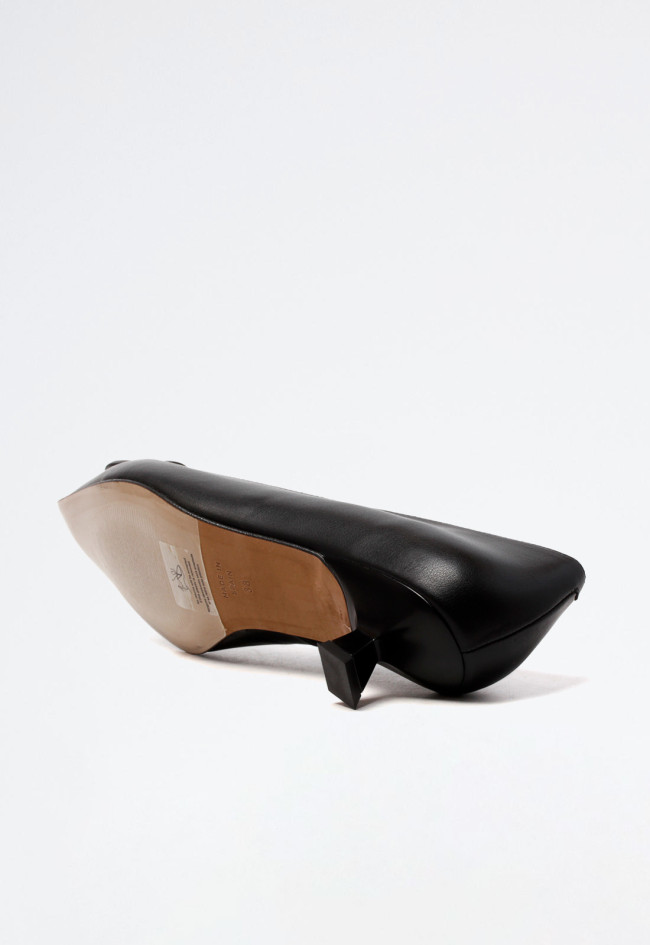 Zapato tacón piel de mujer negro Alarcón 24541-273a