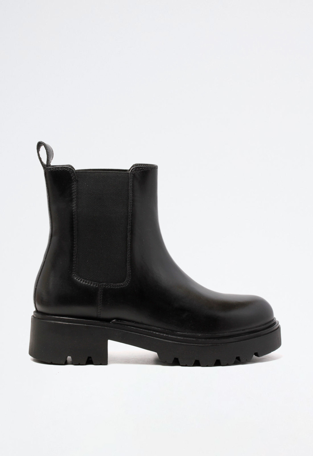 Botín plataforma piel de mujer negro Glo ki-5320 - Zapatos VAS
