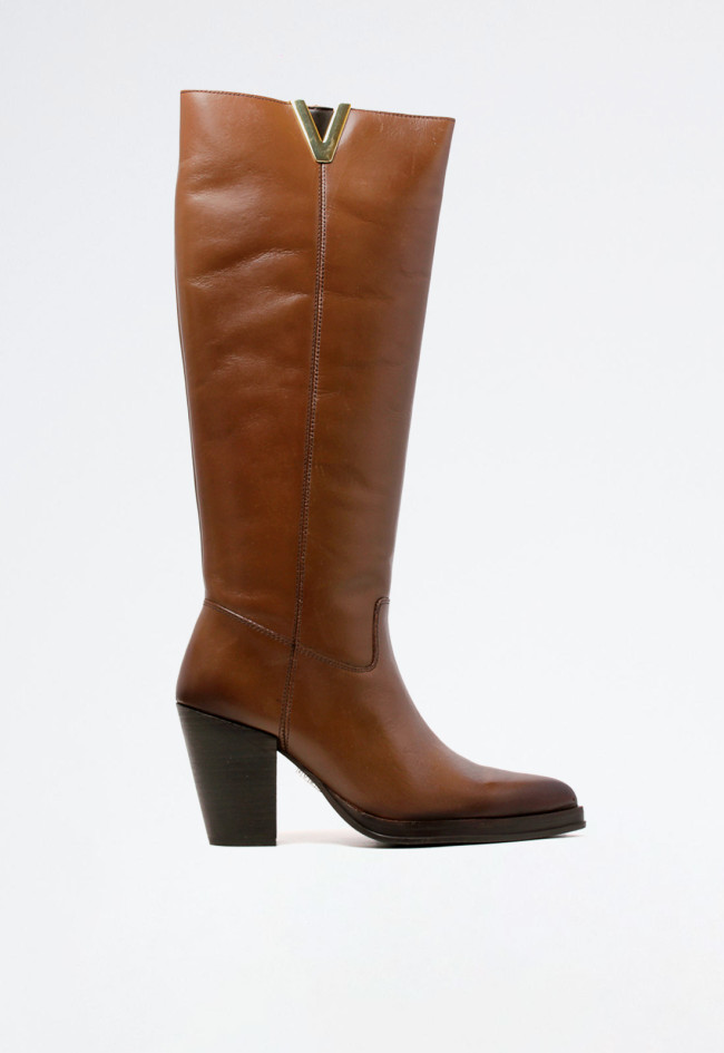 Bota campera piel de mujer marrón Glo ki-5162