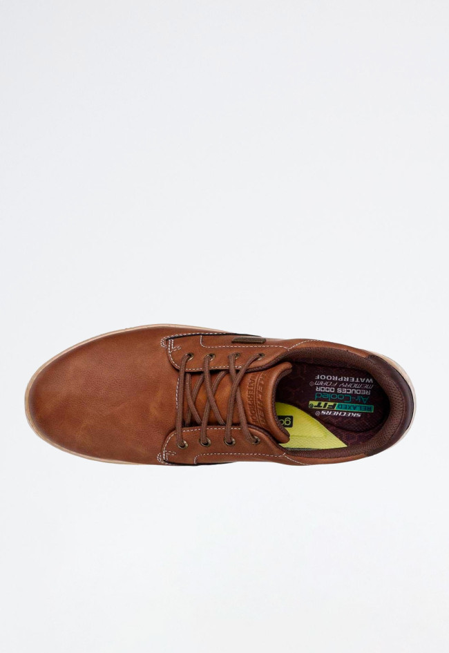 Zapato de hombre cuero Skechers 205234
