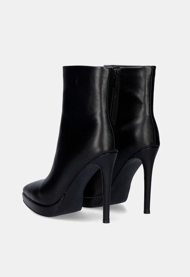 Botín piel tacón alto de mujer negro EXE k3332-71578