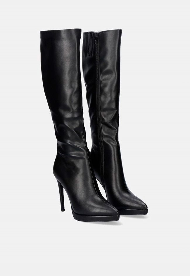 Bota piel tacón de mujer negro EXE k3332-71577