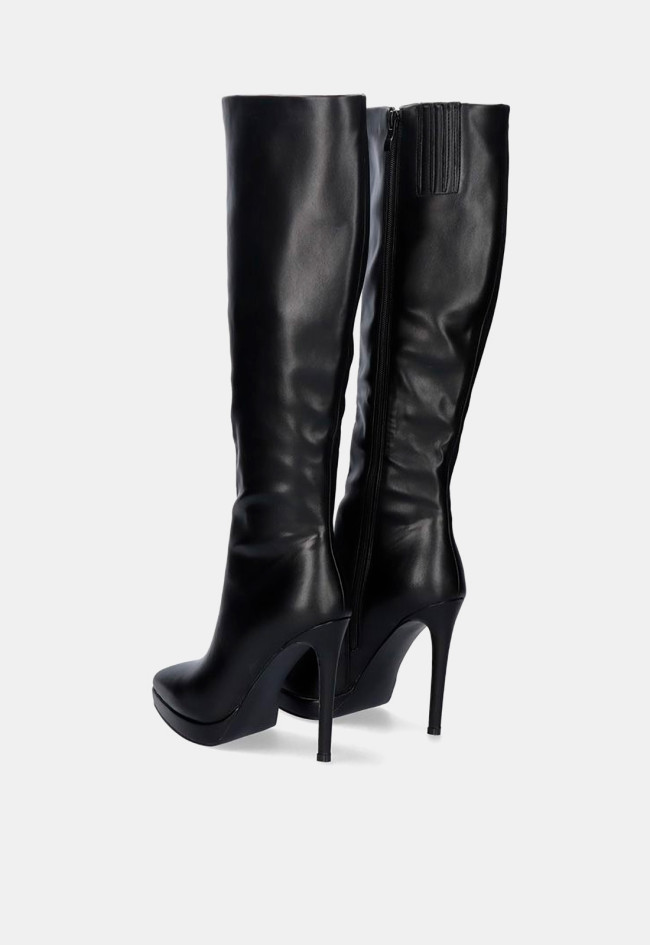 Bota piel tacón de mujer negro EXE k3332-71577
