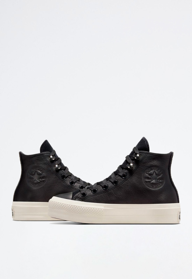 Deportivo de mujer negro Converse chuck taylor all star lift platform water repellent leather