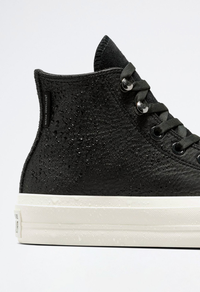 Deportivo de mujer negro Converse chuck taylor all star lift platform water repellent leather