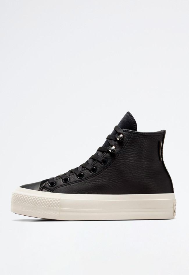 Deportivo de mujer negro Converse chuck taylor all star lift platform water repellent leather