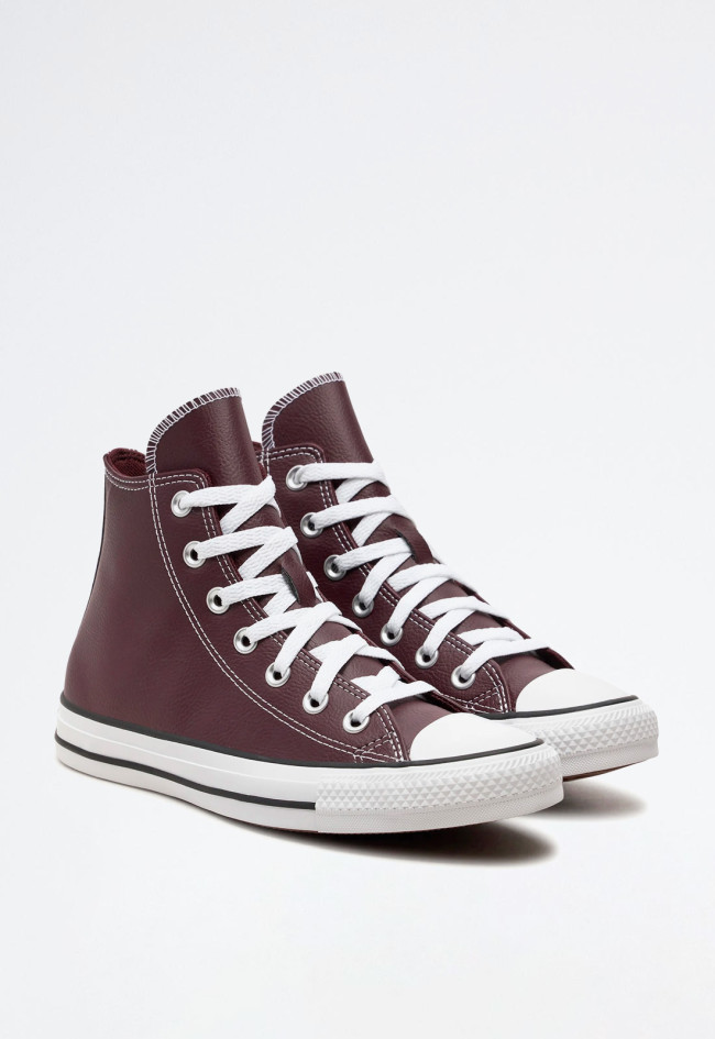 Deportivo de mujer burdeos Converse chuck taylor all star faux leather