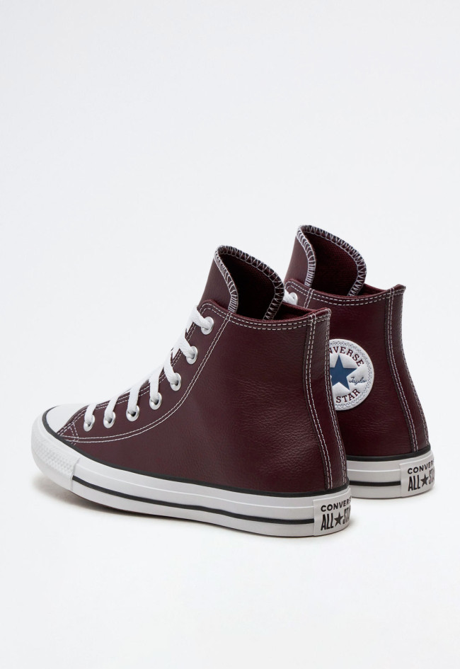 Deportivo de mujer burdeos Converse chuck taylor all star faux leather