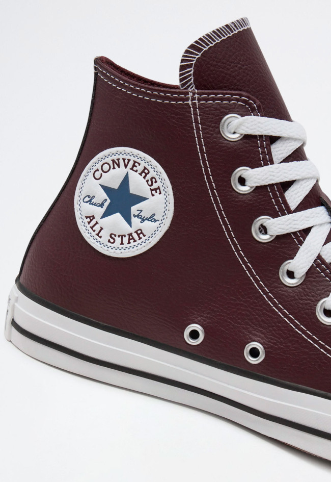 Deportivo de mujer burdeos Converse chuck taylor all star faux leather