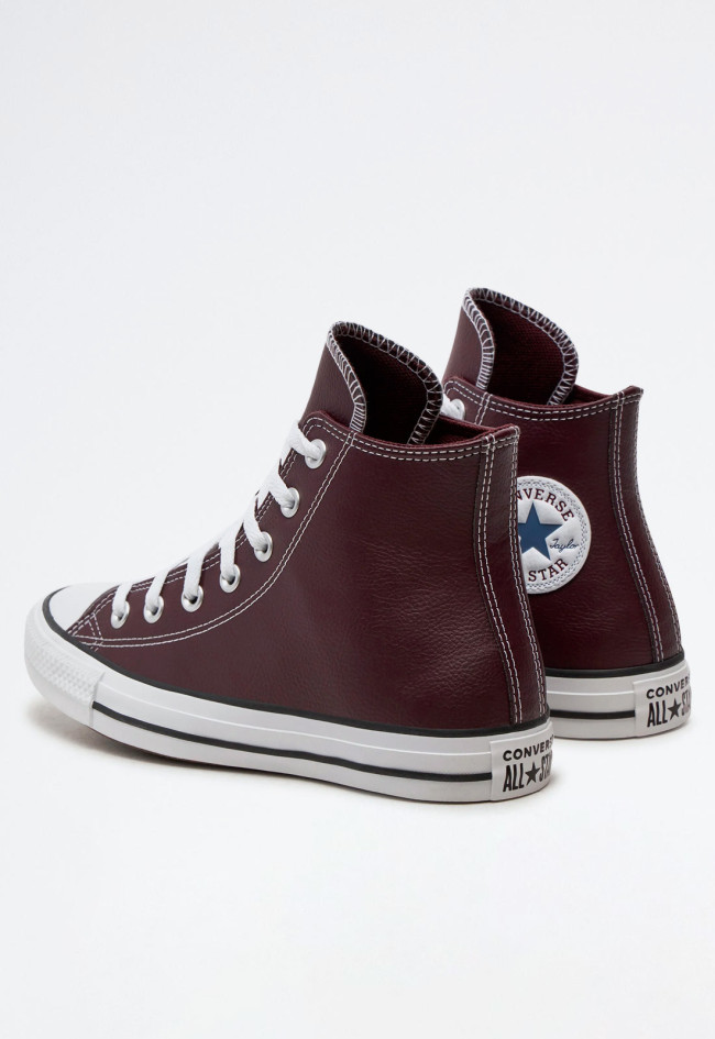 Deportivo de mujer burdeos Converse chuck taylor all star faux leather